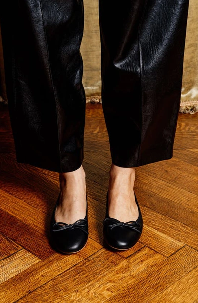 Patricia Green Bow Ballet Flat In Black