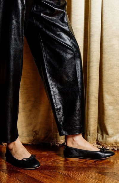 Patricia Green Bow Ballet Flat In Black