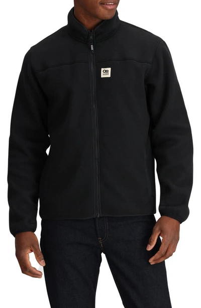 Shop Outdoor Research Tokeland Fleece Jacket In Black