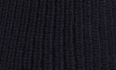 Shop Maison Margiela Cat Ear Wool Rib Balaclava In Navy