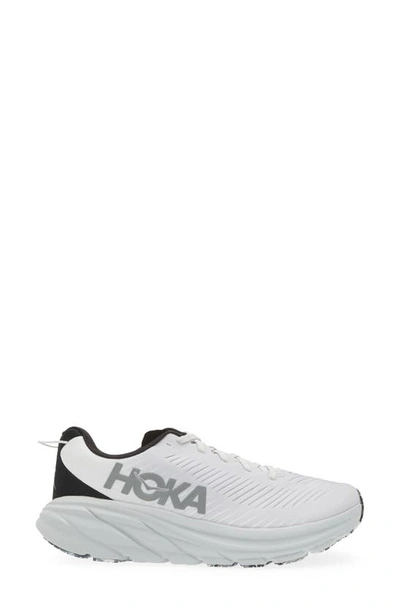 Shop Hoka Rincon 3 Running Shoe In Nimbus Cloud / Steel Wool