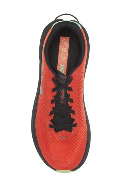 Shop Hoka Rincon 3 Running Shoe In Red Alert / Flame