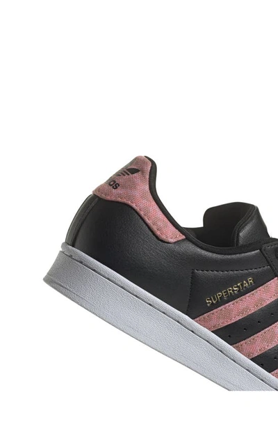 Shop Adidas Originals Kids' Superstar Sneaker In Black/ Black/ Gold Metallic