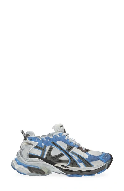 Shop Balenciaga Runner Sneaker In Blue/ White/ Grey
