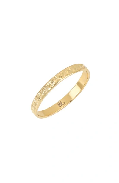 Shop Bony Levy Blg 14k Gold Textured Stackable Ring In 14k Yellow Gold