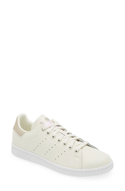 Shop Adidas Originals Primegreen Stan Smith Sneaker In Off White/ Beige/ Silver