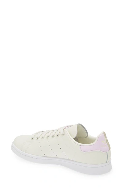 Shop Adidas Originals Primegreen Stan Smith Sneaker In Off White/ Beige/ Silver