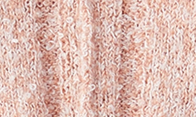 Shop O'neill Dellian Mélange Roll Neck Crop Sweater In Pink Sand