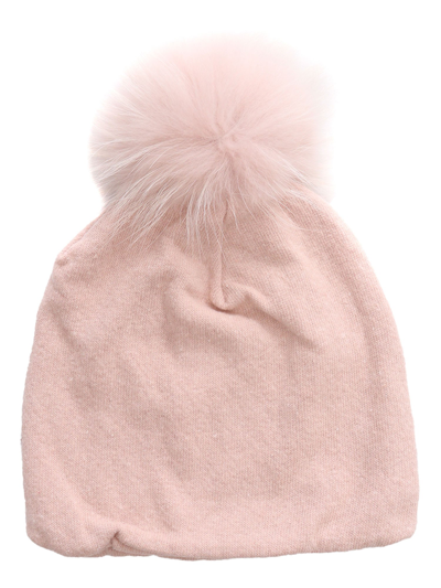 Shop Magil Real Murmasky Fur Beanie In Pink