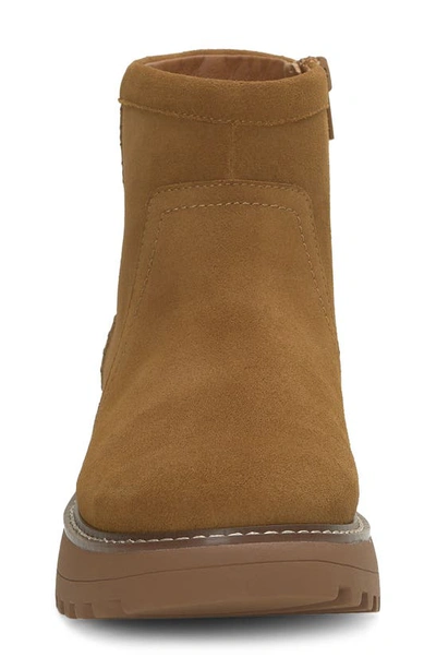 Lucky Brand Chameli Platform Bootie In Rich Saddle Wpsude