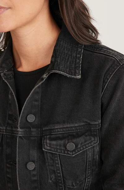 Marine Layer Oversize Denim Jacket In Washed Black