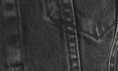 Marine Layer Oversize Denim Jacket In Washed Black