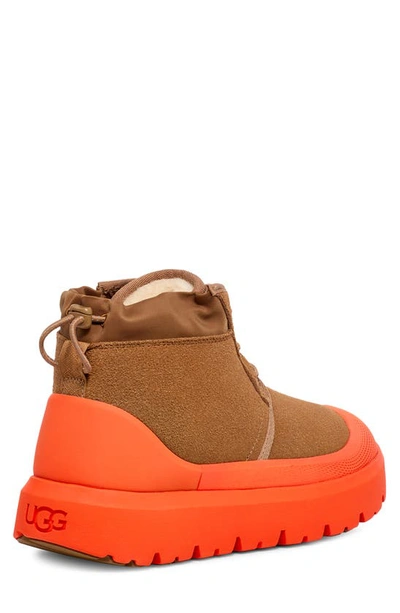 Shop Ugg Neumel Waterproof Hybrid Boot In Chestnut / Orange