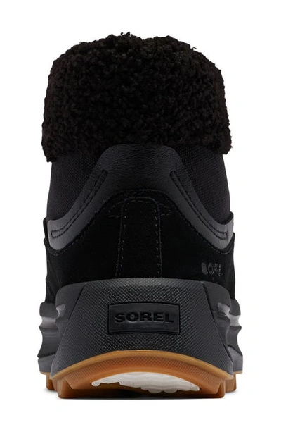 Shop Sorel Ona 503 Cozy Hiker Platform Sneaker In Black/ Black