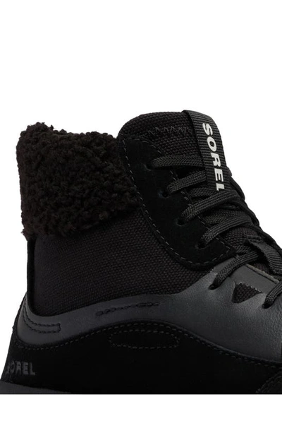 Shop Sorel Ona 503 Cozy Hiker Platform Sneaker In Black/ Black