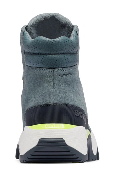 Shop Sorel Kinetic Impact Conquest Waterproof Sneaker Bootie In Mercury/ India Ink