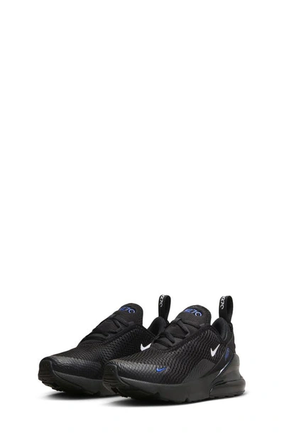 Shop Nike Kids' Air Max 270 Sneaker In Black/ White/ Racer Blue