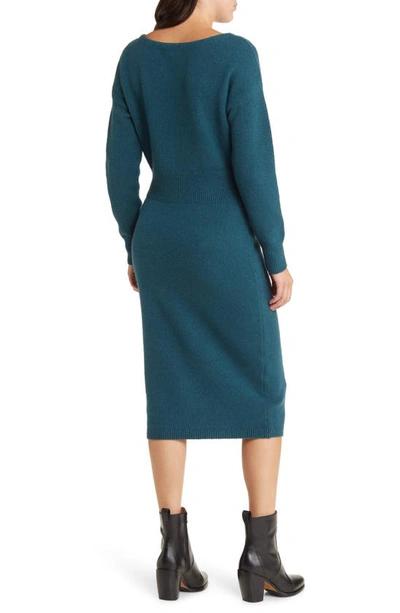 TREASURE & BOND Ribbed Midi Dress