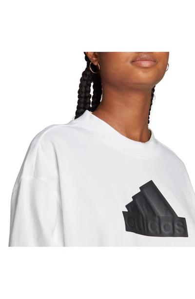 Shop Adidas Originals Badge Of Sport Oversize Cotton Jersey T-shirt In White
