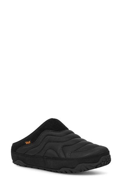 Shop Teva Reember Terrain Quilted Water Repellent Mule In Black