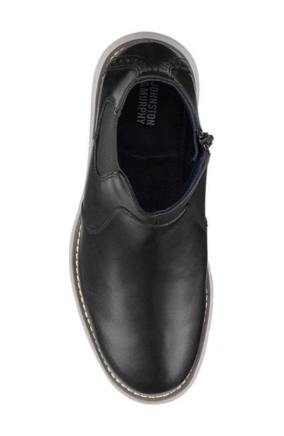Johnston & Murphy Holden Chelsea Boot In Black Full Grain