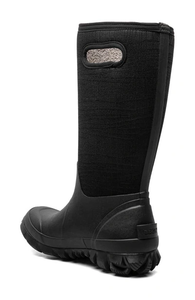 Bogs Whiteout Waterproof Boot In Black