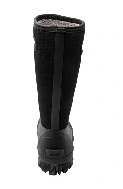 Bogs Whiteout Waterproof Boot In Black