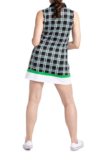 Shop Kinona In Play Sleeveless Golf Dress In Tartan Plaid