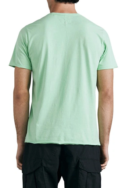 Shop Rag & Bone Miles Organic Cotton Pocket T-shirt In Rovergreen
