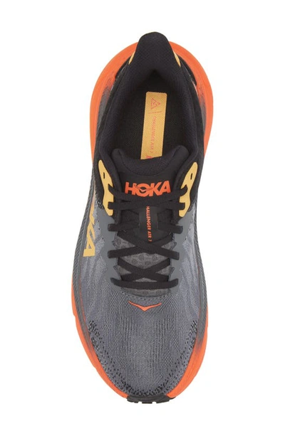 Shop Hoka Challenger 7 Running Shoe In Castlerock / Flame