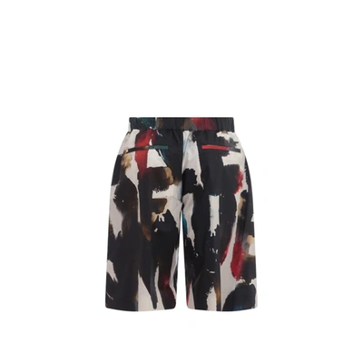 Shop Alexander Mcqueen Bermuda Shorts In Multicolor