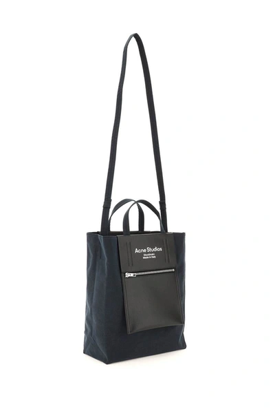 Shop Acne Studios Baker Out Medium Tote Bag In Black