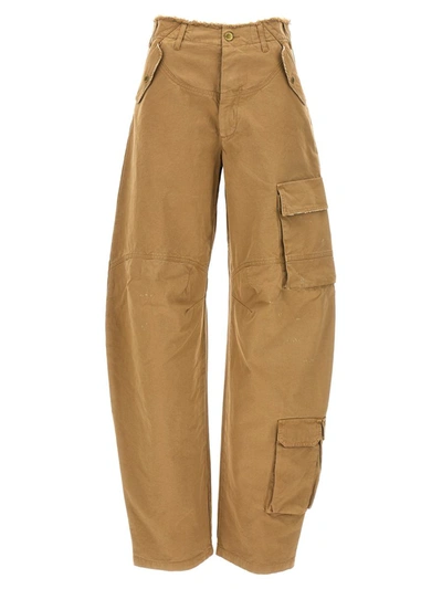 Shop Darkpark Rosalind Pants In Beige