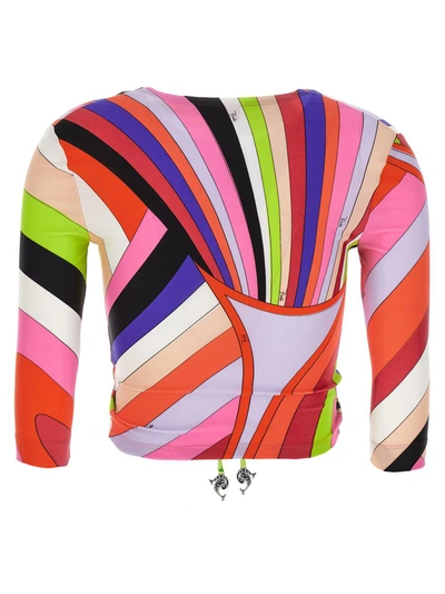 Shop Emilio Pucci Patterned Top In Multicolor