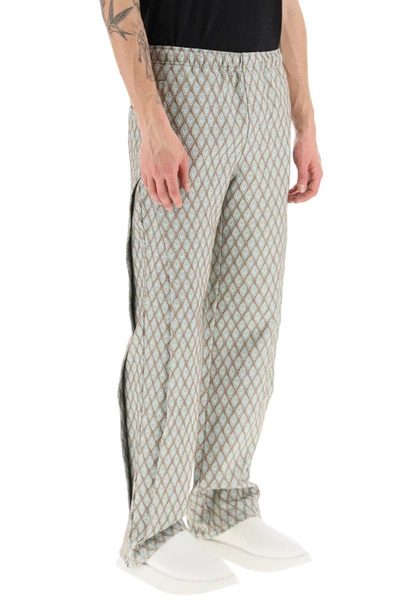 Shop Andersson Bell Geometric Jacquard Pants With Side Opening In Multicolor