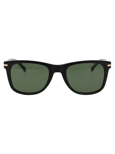 Shop Hugo Boss Boss  Sunglasses In 807qt Black