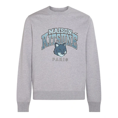 Shop Maison Kitsuné Maison Kitsune' Sweaters Grey