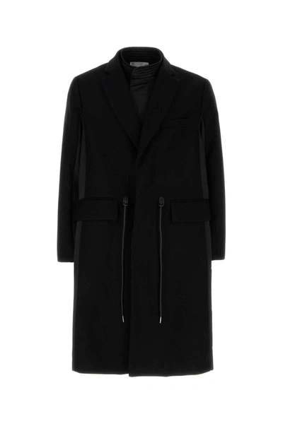 Shop Sacai Coats In Black