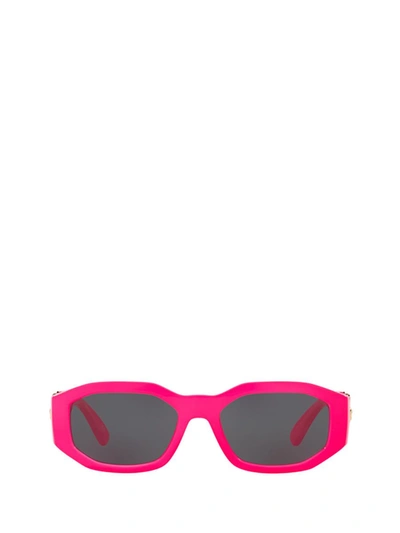 Shop Versace Eyewear Sunglasses In Fuxia Fluo