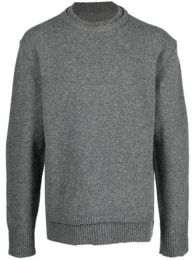 Shop Maison Margiela Wool Sweater In Grey