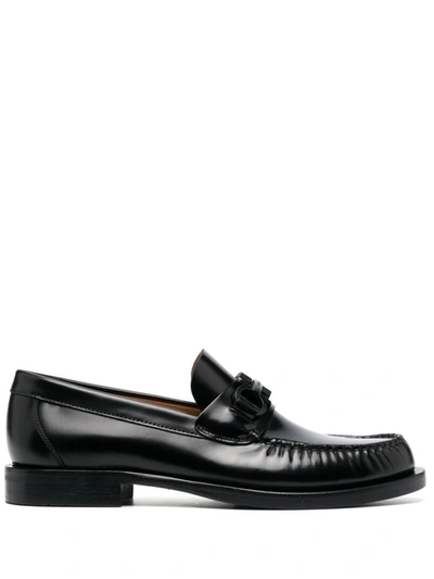 Shop Ferragamo Salvatore  Loavers Shoes In Black