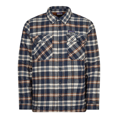 Shop Patagonia Fjord Flannel Shirt In Navy