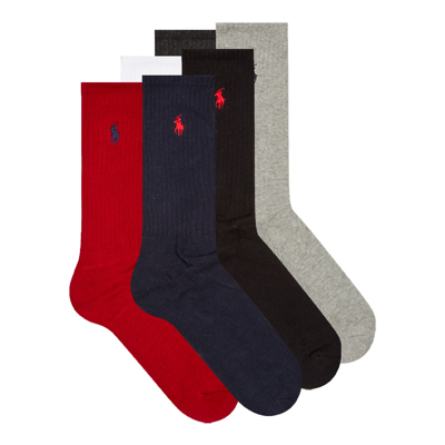 Shop Polo Ralph Lauren 6 Pack Socks In Multi