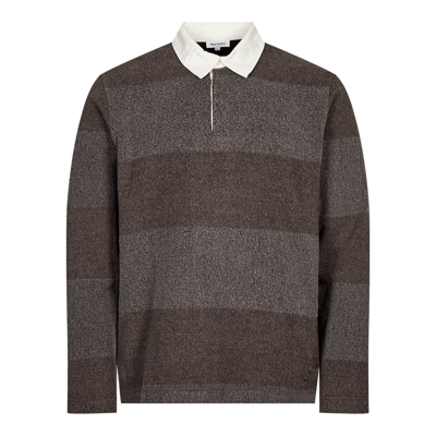 Shop Norse Projects Ruben Rugby Polo Shirt In Brown