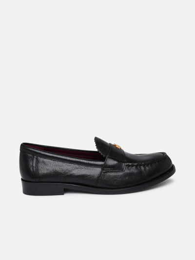 Shop Tory Burch 'perry' Black Leather Loafers