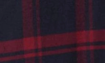 Coastaoro Tristan Plaid Flannel Shirt Jacket In Merlot
