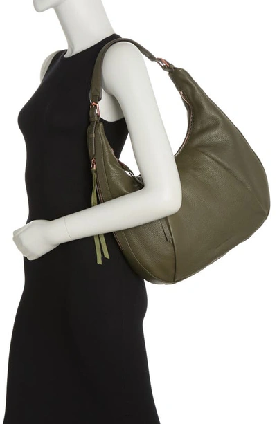 Shop Aimee Kestenberg Corfu Pleated Hobo Bag In Olive