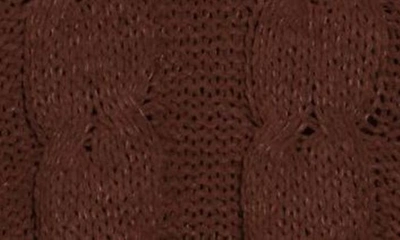 Dr2 By Daniel Rainn Turtleneck Crop High-low Sweater In Chocolate
