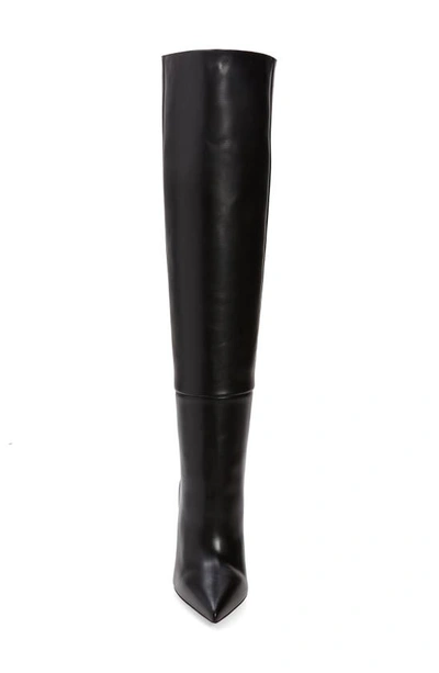 Shop Christian Louboutin Astrilarge Pointed Toe Knee High Boot In Bk01 Black