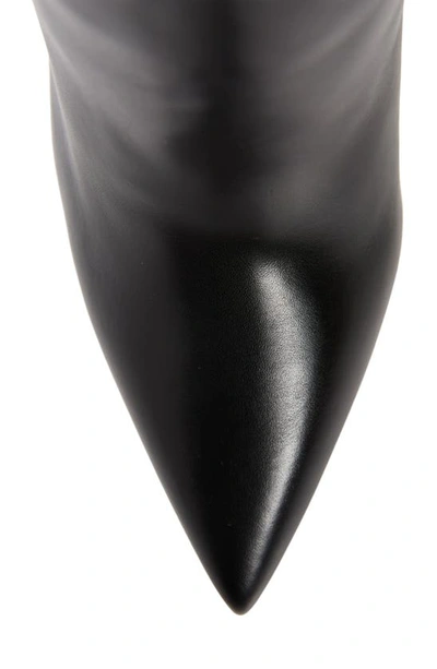 Shop Christian Louboutin Astrilarge Pointed Toe Knee High Boot In Bk01 Black